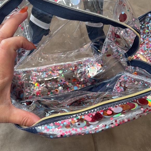 ESSENTIALS CONFETTI CLEAR FASHION BACKPACK and lunch bag - Picture 7 of 8